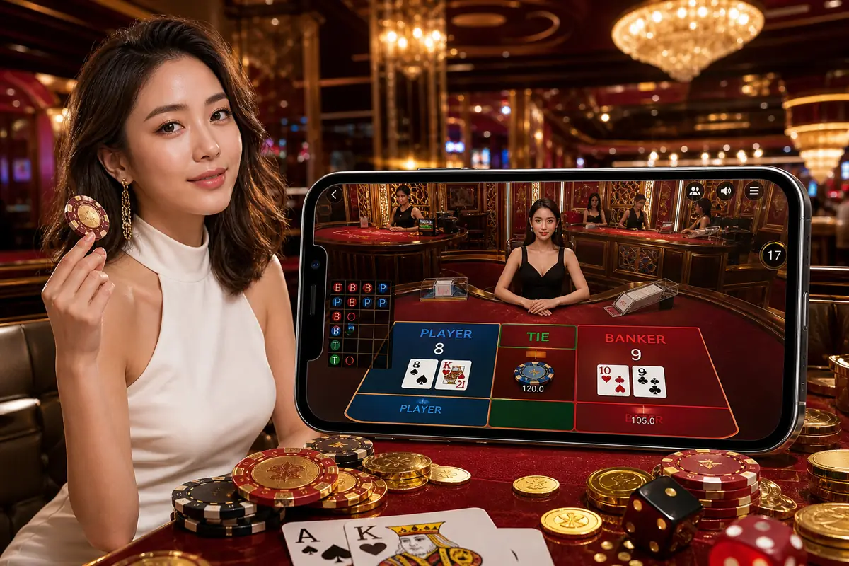 q74 Baccarat ဘက်ကာရာ ဂိမ်းစားပွဲ